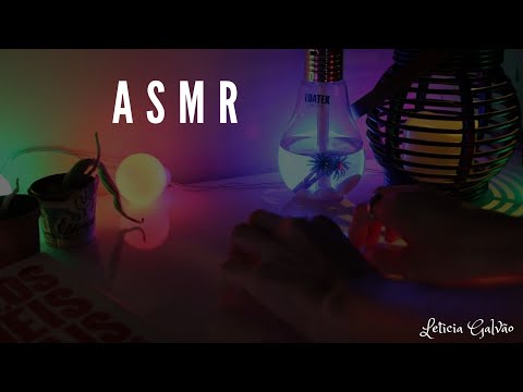 ASMR   SONS DE TAMPINHA E TAPPING PARA RELAXAR