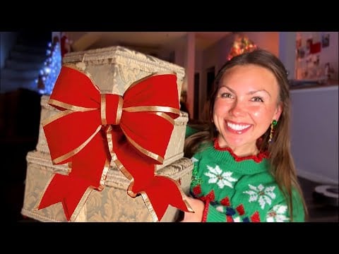 asmr/ huge Secret Santa gift UNBOXING🎅🏽❤️✨