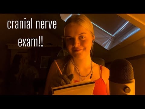 asmr | fast cranial nerve exam!!