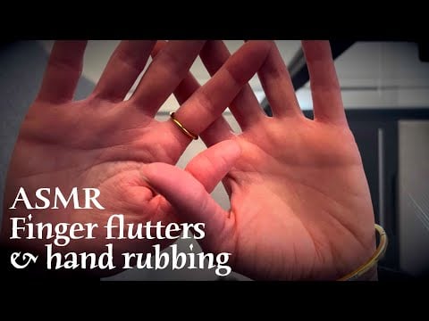ASMR 🌙 Finger flutters & hand rubbing - Soft hand movements and sounds (no talking)