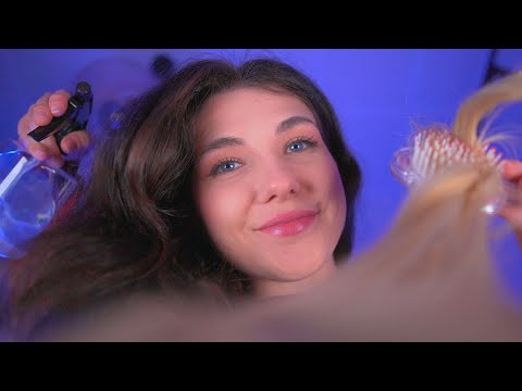 ASMR JUEGO con TU PELO y TE PEINO mientras DESCANSAS en TU CAMITA | Lonixy ASMR