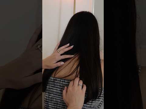 ASMR hair play & back scratches #asmr #asmrsounds #asmrhairplay