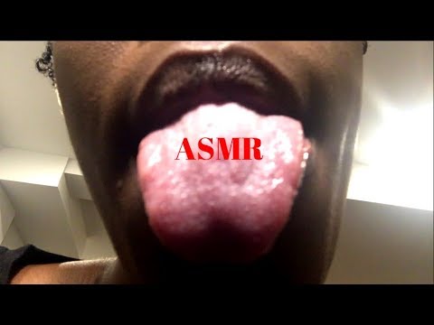 Asmr ~ lens licking glass kissing and mouth sounds