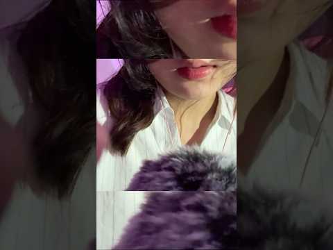 asmr face touch & tingly mouth sounds