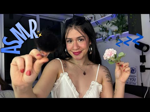 ASMR PASSANDO COISAS NO SEU ROSTO ATÉ VOCÊ DORMIR