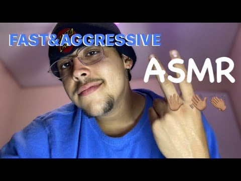 ASMR |  Fast & Aggressive Hand Sounds to fall asleep or relax  :)