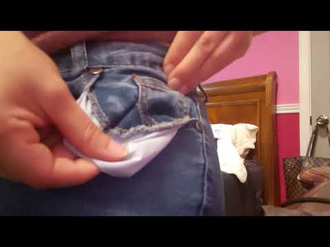 Jean Pocket Scratch/Play asmr. No talking.