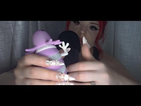 ASMR Small Toys | Nail Tapping, Mouth Sounds, Clickity-Clackity