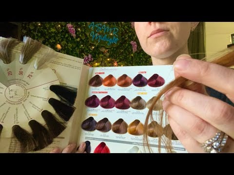 ASMR Hair Consultation | Salon Series Pt 1/5 (real hair sounds, writing, typing, magazine pages)