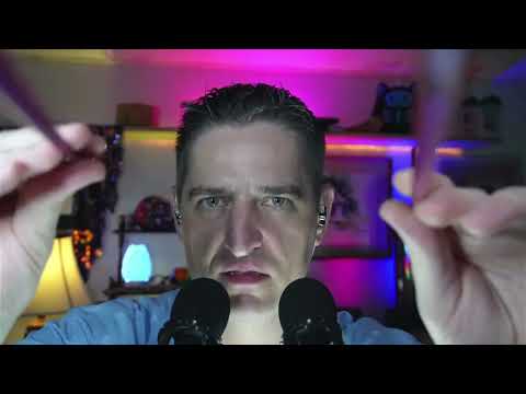 ASMR Sleep Hypnosis Face Brushing Close Whispers #MaleASMR #SleepAid