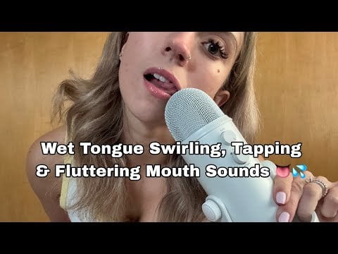 ASMR| Wet Tongue Swirling, Fluttering, and Scratching Mouth Sounds! + Teeth & Mic Tapping
