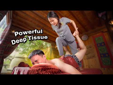 ASMR 🔥 I Met Her Again! Powerful Deep Tissue Massage and Stretching for Stress Relief!