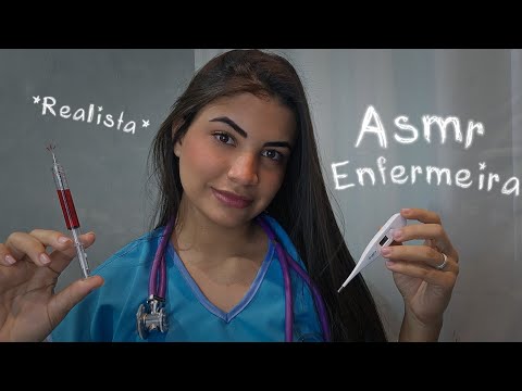 ASMR ROLEPLAY Enfermeira cuida de você  (Realista) 💜🩹
