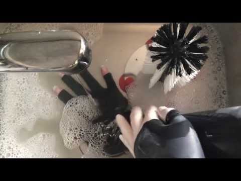 Latex Gloves Water Brusch Soapy  [[ASMR]]