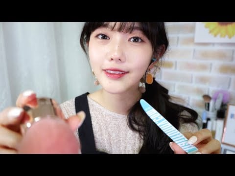 ASMR Japanese ネイルサロンロールプレイ💅優しいネイルケーア, ハンドマッサージ Relaxing nail salon RP 편안한 네일샵 롤플레이