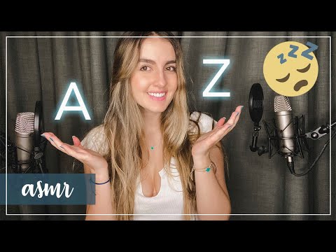 ASMR en español - ABECEDARIO del SUEÑO! - DUERME con sonidos de la A a la Z - Ale ASMR