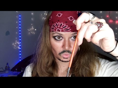 Asmr Captain Jack Sparrow makeup!!! Tell me if i got it right!!!