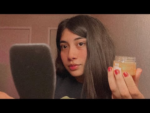 ASMR | pamper session *face brushing, face mask, & serums*