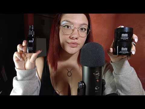 WHISPERING & LID SOUNDS (Collab. IMIM SKINCARE) 😴😍💜 | ASMR ITA