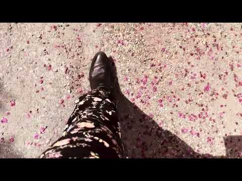 ASMR rose petals and cowgirl boots