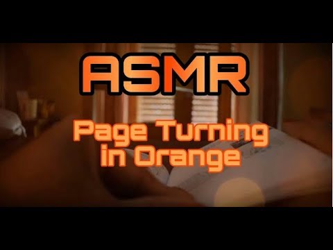 ASMR NO TALKING: Page Turning in Orange 📙🍊 |  Colour Triggers 4