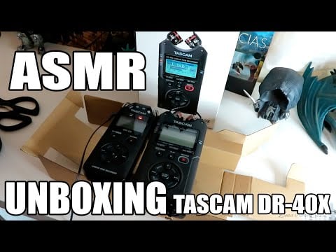 ASMR | ¡Mi nueva grabadora para el canal! Tascam DR-40X [Unboxing]