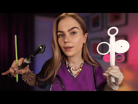 Fastest ASMR General Checkup ( Ear exam, Eye exam, Cranial Nerve Exam, ENT)