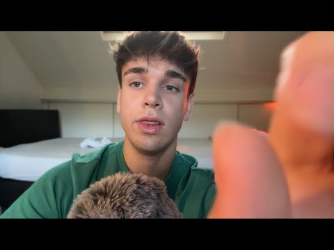 ASMR Close Whispers  & Sleepy Hand Movements