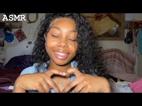 ASMR| Styling My Hair ASMR EDITION🪮✨ + Water Sounds & Hand Movements🫶🏽