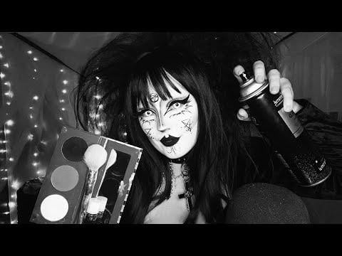 ASMR✨ Your Goth friend gives you a Goth Makeover 🩶🦇