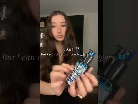 Asmr blue triggers only 🎀💤 — sleep & relax #asmr #girly #tingles #sleep #tapping #scratching