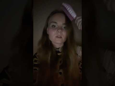ASMR hair brushing