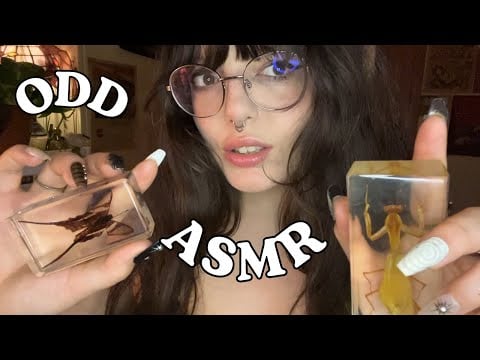 weird girl ASMR (soft-spoken rambling, tapping, scratching, etc.)
