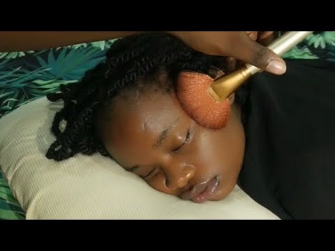 ASMR Gentle Face brushing, Touching & Massage for Sleep 😴