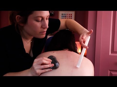 [ASMR] Weird Crystal Energy Massage Makes Him Fall Asleep