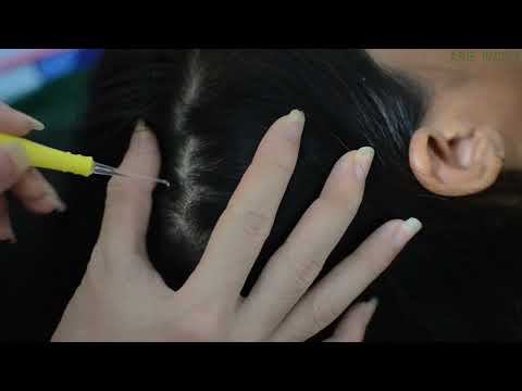 ASMR Scalp Check With Tweezers, Scalp Picking, Hair Plucking For Relieve Stress, Anxiety