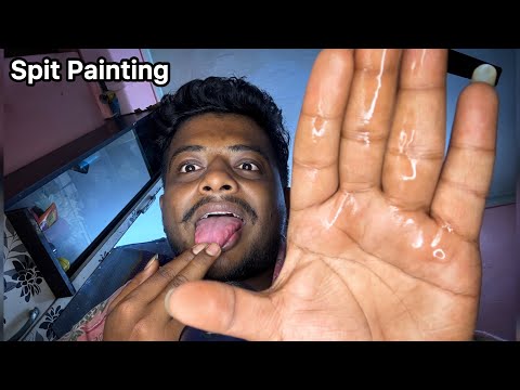 asmr spit painting 👅