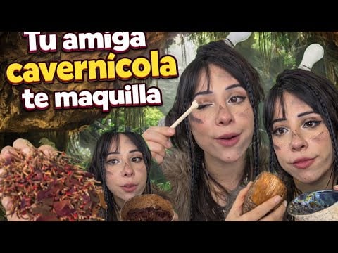 Pov: tu amiga cavernícola de maquilla para ritual #asmr 