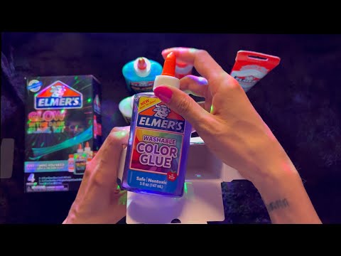 ASMR súper relajante (haciendo slime) NO TALKING 💙🤍