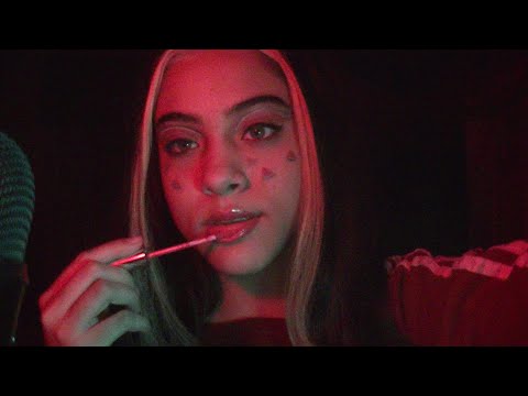 ASMR lipgloss application en ESPAÑOL