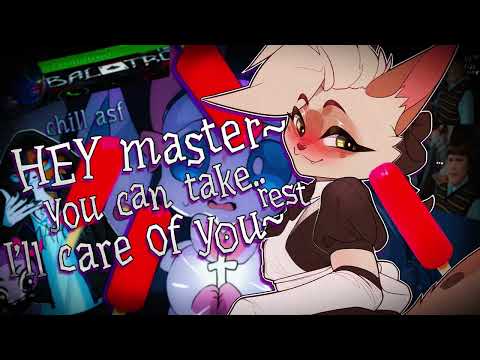 Sweet & Teasing Femboy Maid Licking Popsicle~ 🍓❄️ | FURRY ASMR | Mouth Sounds, Close Breath