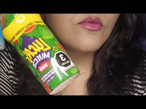 ASMR comiendo LUCAS MUECAS de sandia