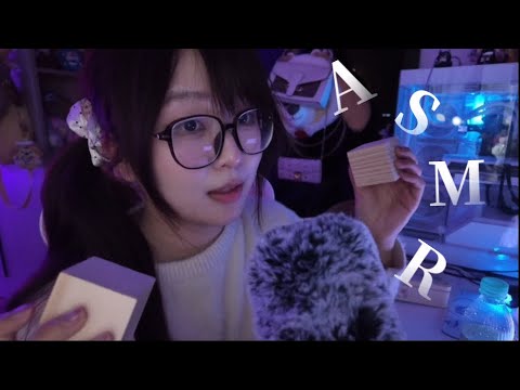 ASMR🎧｜Small wooden block hits trigger sound~Wood block friction  sound.