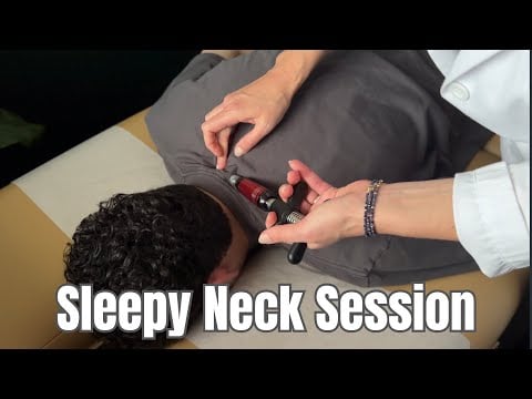 Gentle Neck Massage and Activator | Chiropractic ASMR for Sleep