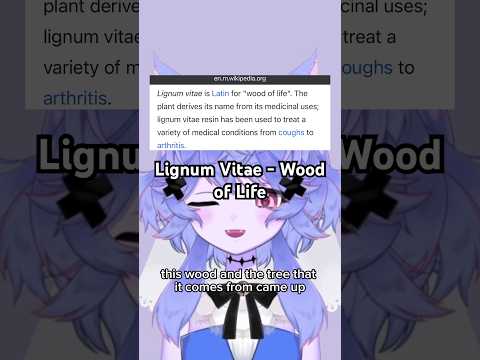 Lignum Vitae, Wood of Life, but not the wood I was looking for…