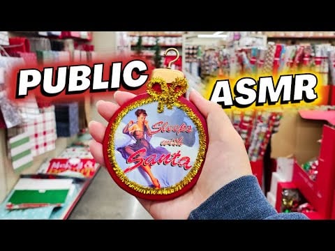 Public ASMR - Christmas Special  Walk-Through 🎅 (LOTS OF CAMERA TAPPING & TINGLES!!)
