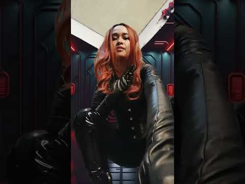 Blackwidow Roleplay Leather Catsuit BOOTS #blackwidow #leathercatsuit #thighhighboots