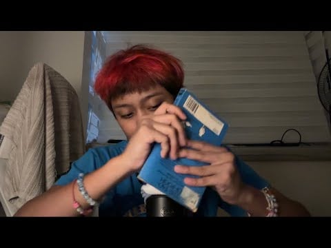 asmr massaging some books while talking abt my own