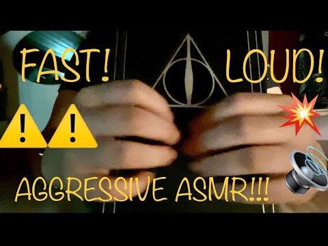 ⚠️ ASMR Very Fast and Aggressive!!! Scratching, tapping, natural nails. Loud! LOFI. Tingly! Relax!⚠️