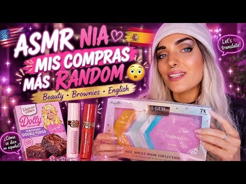 ASMR NIA 💖MIS COMPRAS MÁS RANDOM✨ Beauty • Brownies • English